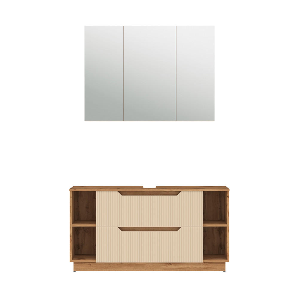 BADRUMSMÖBELSET Lotta, Kaschmir, 2 delar Kashmir 62.5/120/32 cm