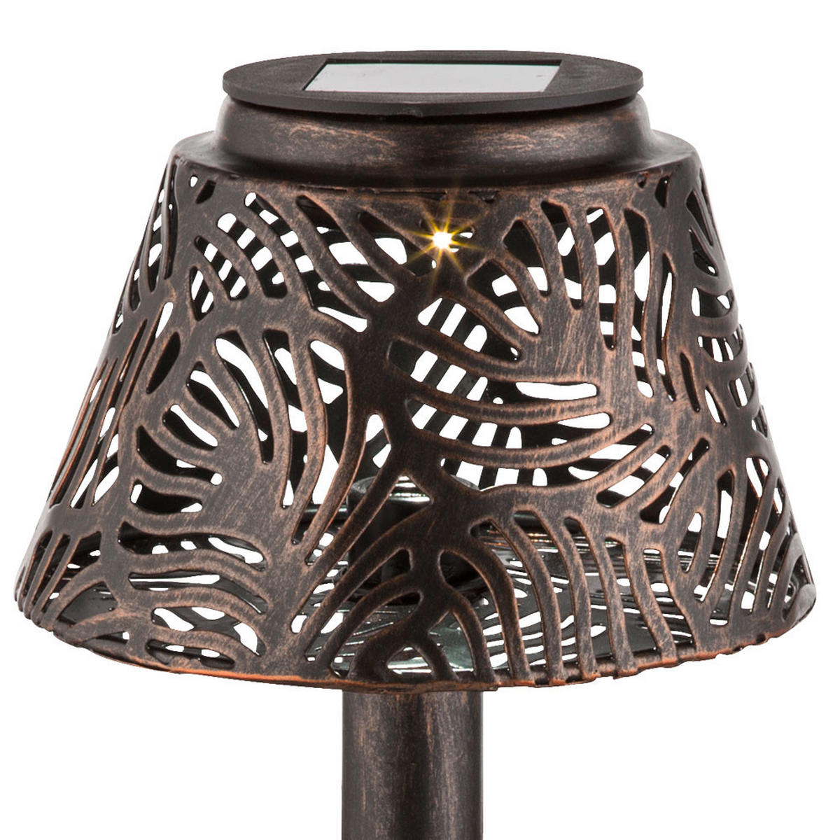 LED AUSSENLEUCHTE Metall Kupfer - Kupferfarben, Metall (13.8/13.8/27cm) - Globo Lighting