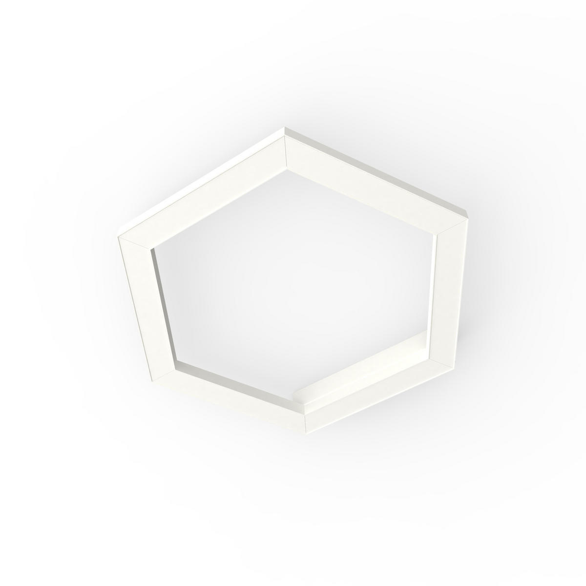 LED-DECKENLEUCHTE - Weiß, Metall (1.6/3/40cm) - Lumicom