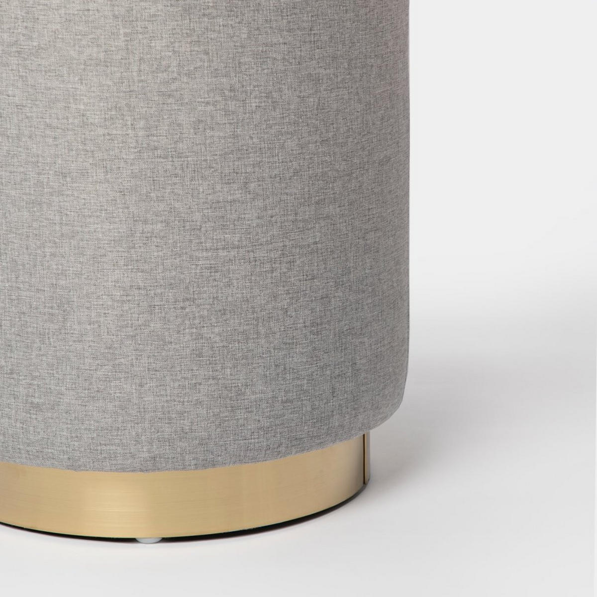 POUF Fani Grau 36 cm x 40 cm - Grau, Textil (36/40/36cm)