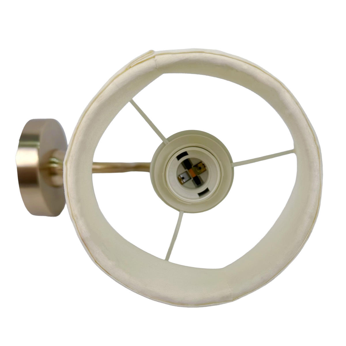 WANDLAMPE - Multicolor, Textil/Metall (27/32.5/27cm) - Relaxdays