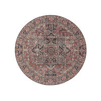 VINTAGE-TEPPICH George waschbar ø 160 cm rund - Beige/Multicolor, Kunststoff (160/160cm) - benuta
