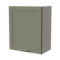 HÄNGESCHRANK Oslo W2/60 Weiß / Reed Green Matt 60 / 32,5 / 72cm - Weiß/Grün, Holz/Holzwerkstoff (60/72/32.5cm) - Feldmann-Wohnen