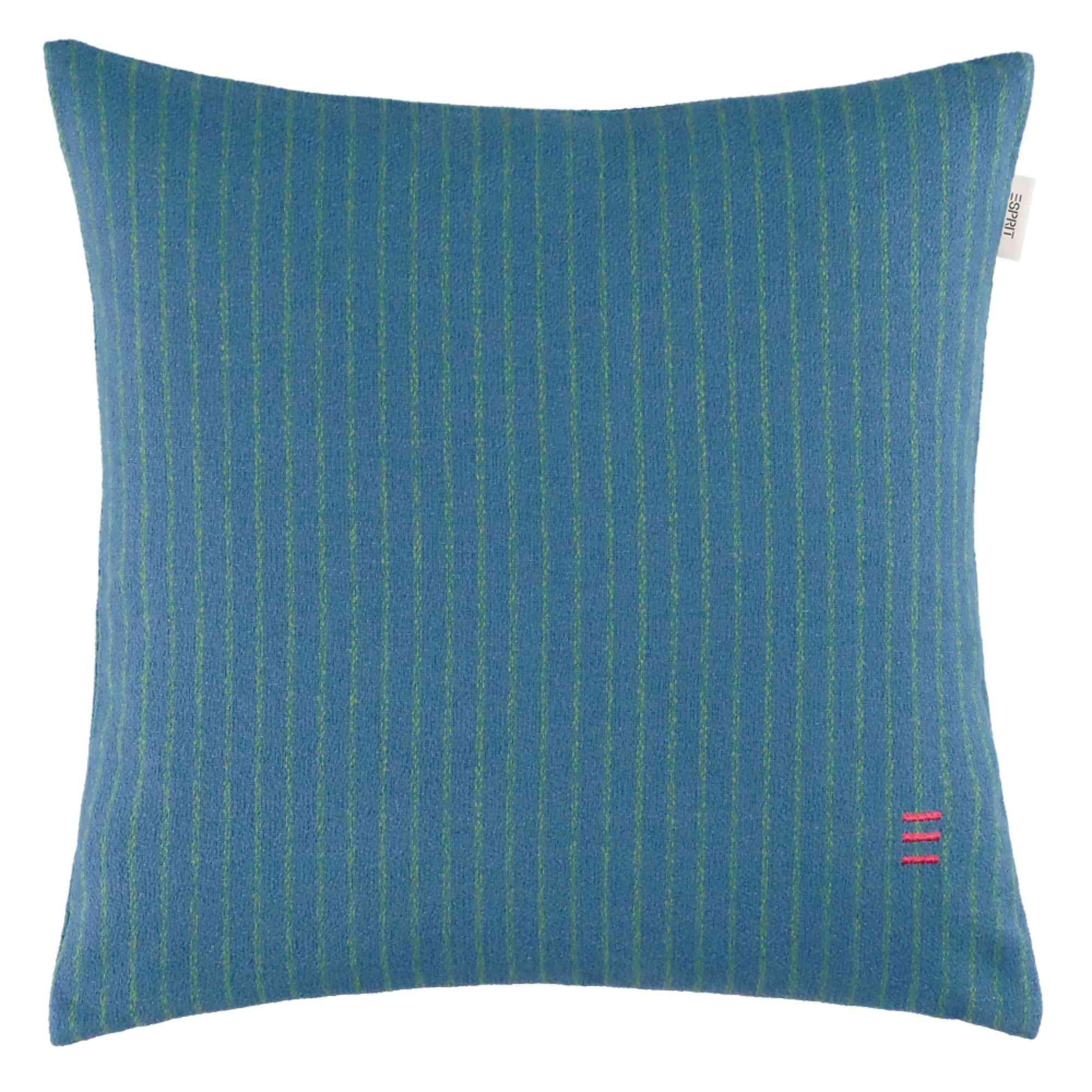 ZIERKISSENHÜLLE FUN STRIPE - Blau, Textil (38/38cm) - Esprit