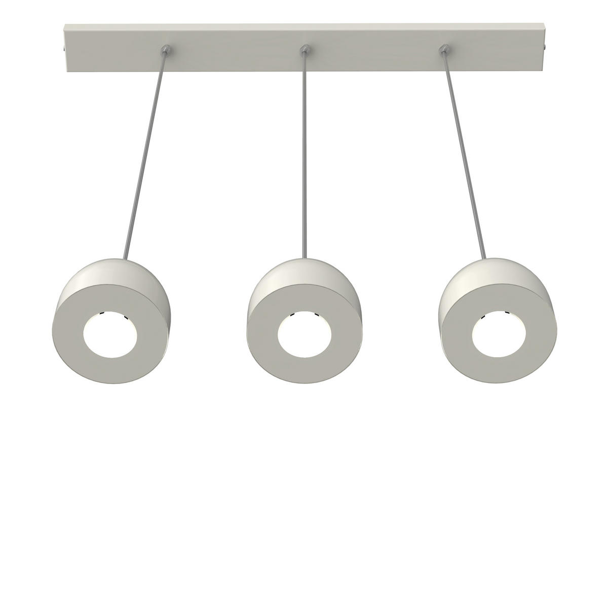 HÄNGELEUCHTE - Weiß Hochglanz, Metall (6.5/69/120cm) - Lumicom