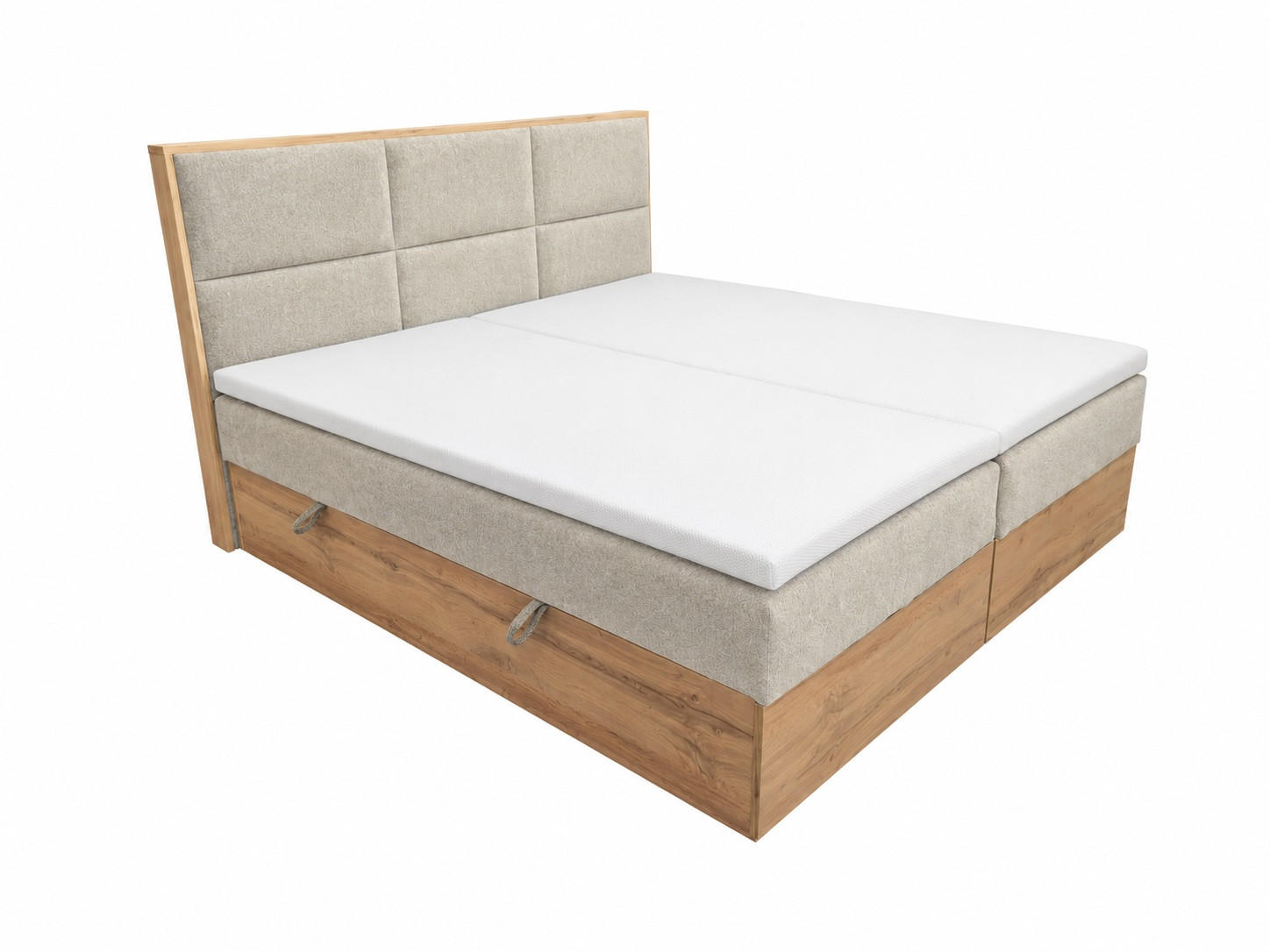 KS Home Concept Boxspringbett Beige 180x200 cm