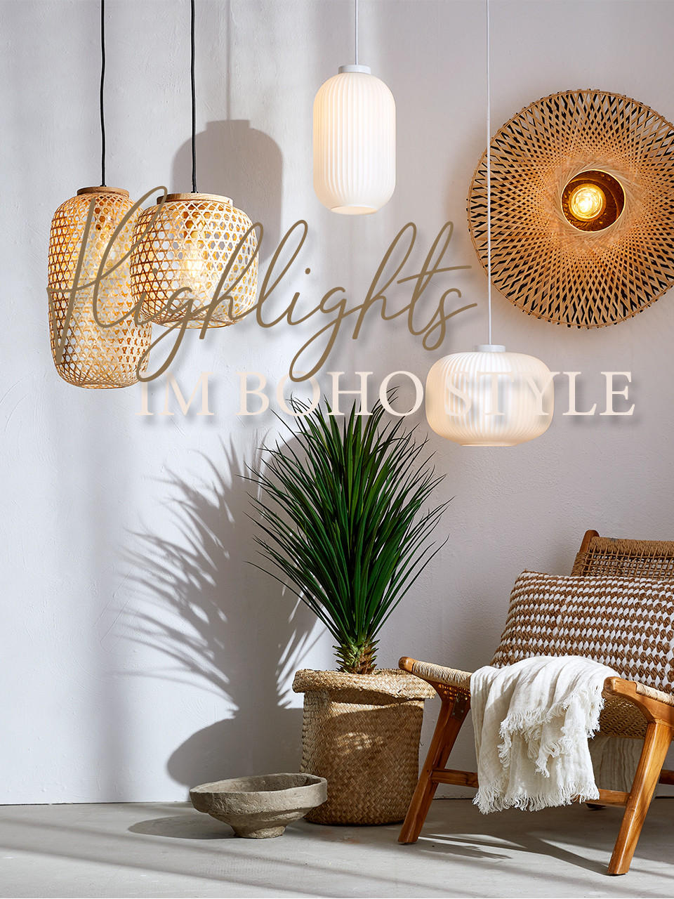 | entdecken Online Boho Lampe