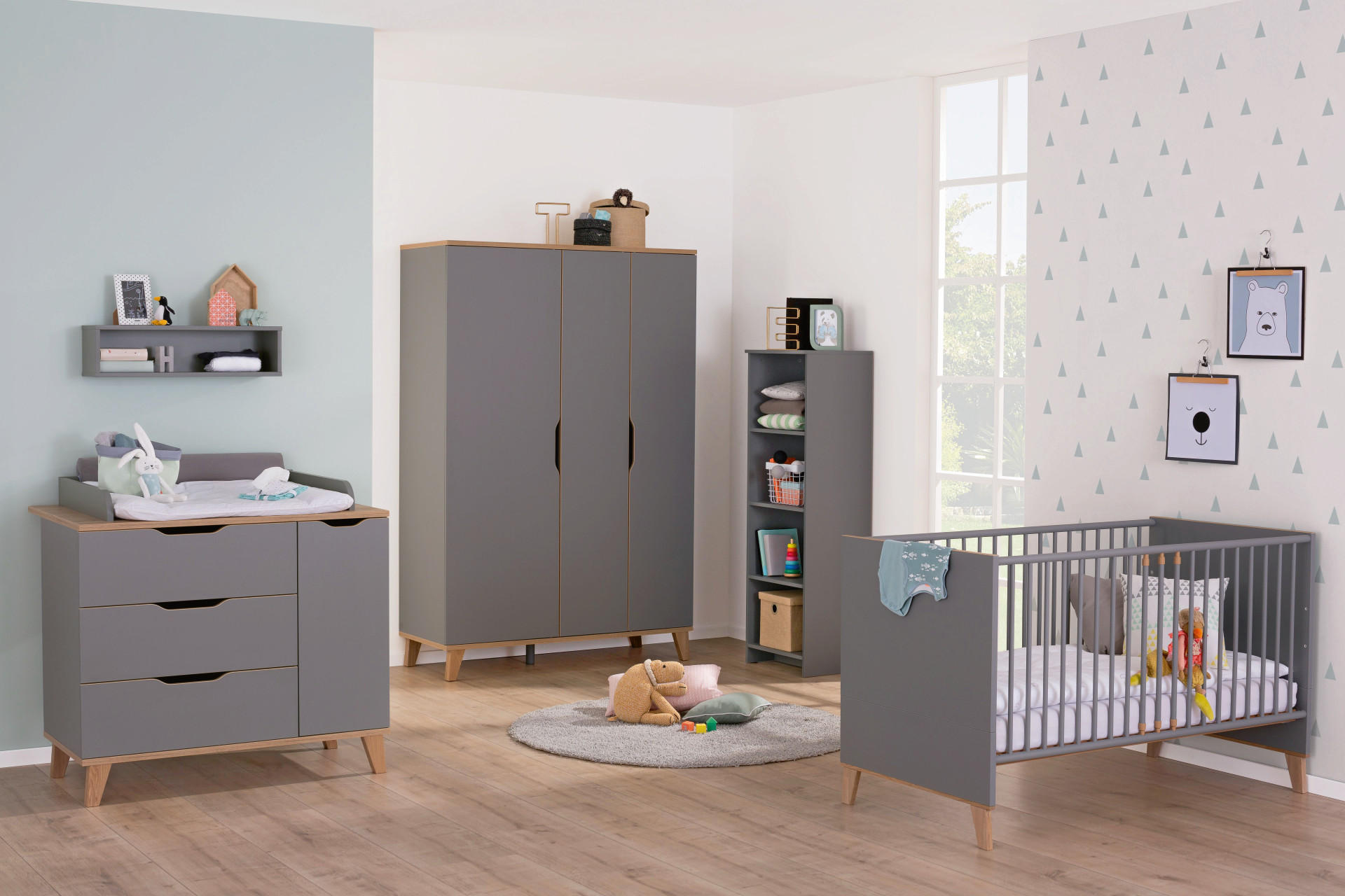 Kinderzimmer in Grau