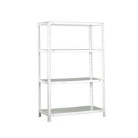 SCHRAUBREGAL PANDA MID | HxBxT 150x80x40cm | Fachlast 75kg | Weiß - Weiß, Metall (80/150/40cm) - PROREGAL
