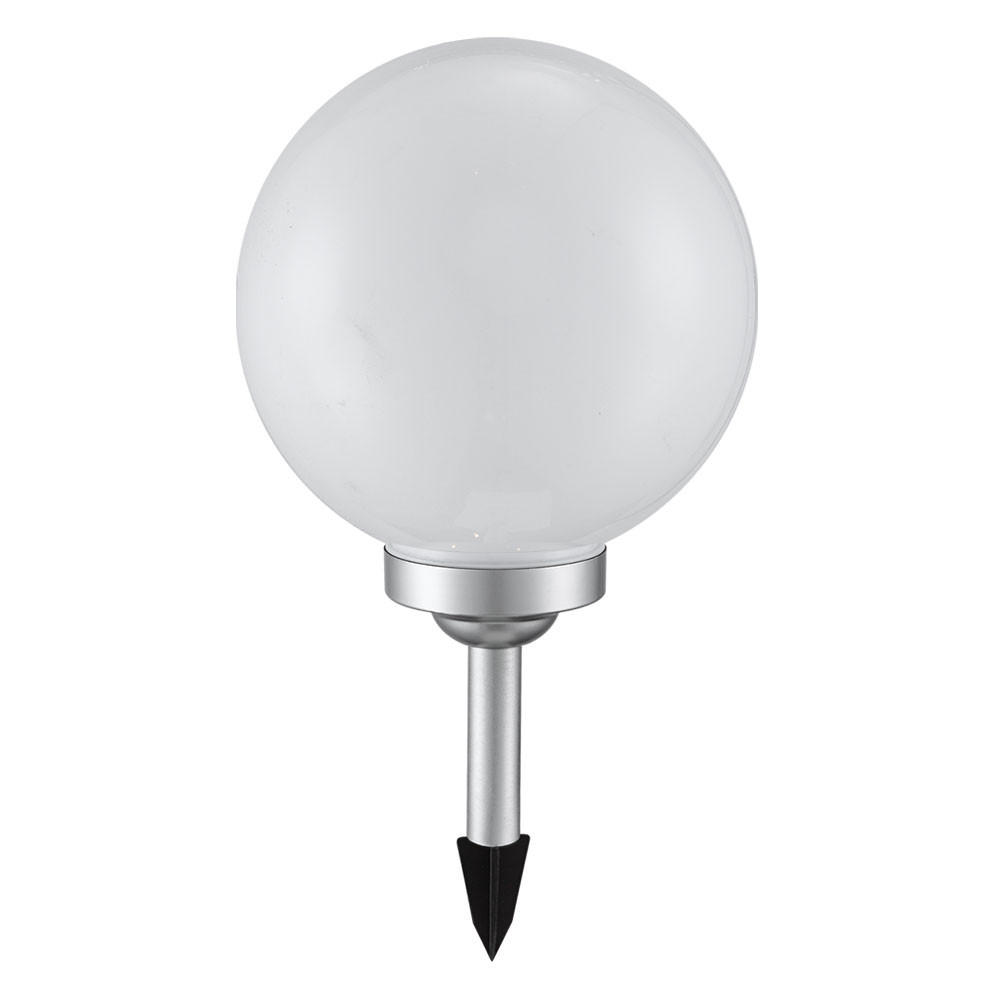 LED AUSSENLEUCHTE Solar Kunststoff Weiß Rund - Weiß, Kunststoff (20/20/62cm)