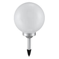 LED AUSSENLEUCHTE Solar Kunststoff Weiß Rund - Weiß, Kunststoff (20/20/62cm)