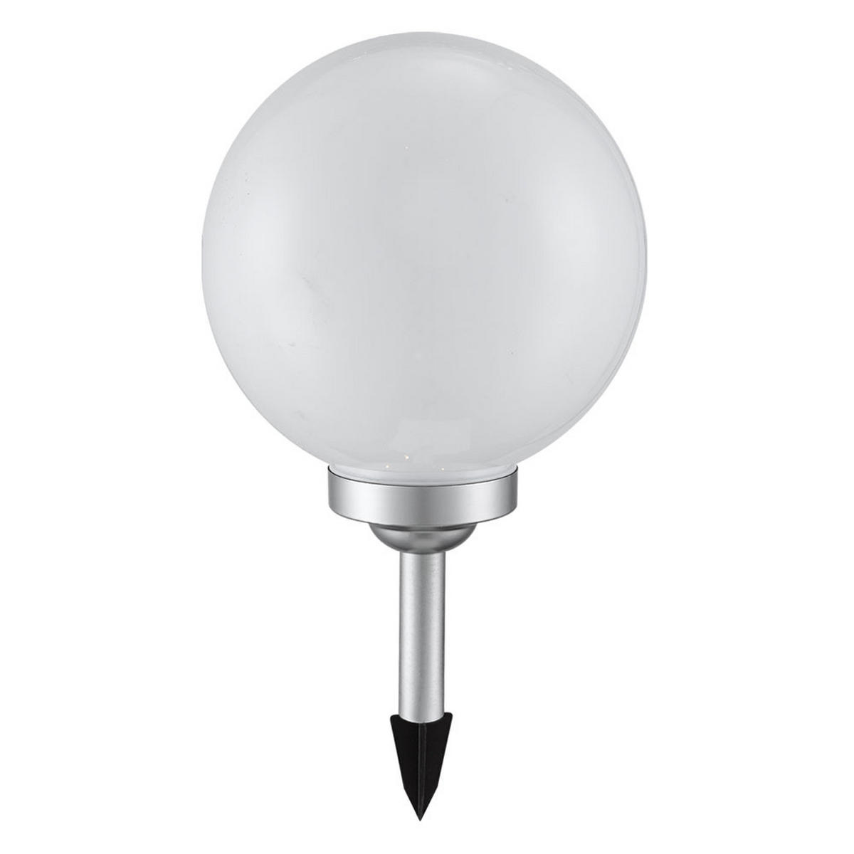 LED AUSSENLEUCHTE Kugel Weiß 3er Set - Weiß, Kunststoff (30/30/66.5cm)