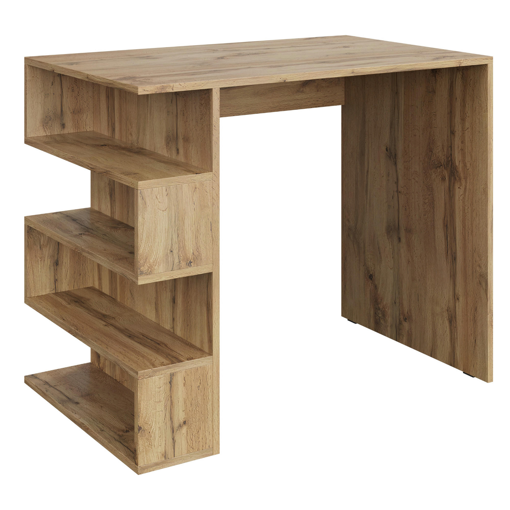 SCHREIBTISCH SOLA BRK2 Weiß - Weiß, Holzwerkstoff/Kunststoff (59/120/73cm) - Komodee