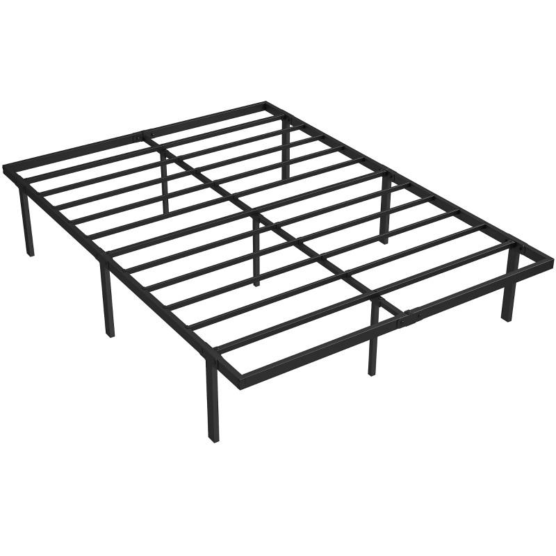 BETTGESTELL 140/200 cm DE-32877 9-Fuß-Struktur Schwarz - Schwarz, Metall (140/200cm) - ComfortXL