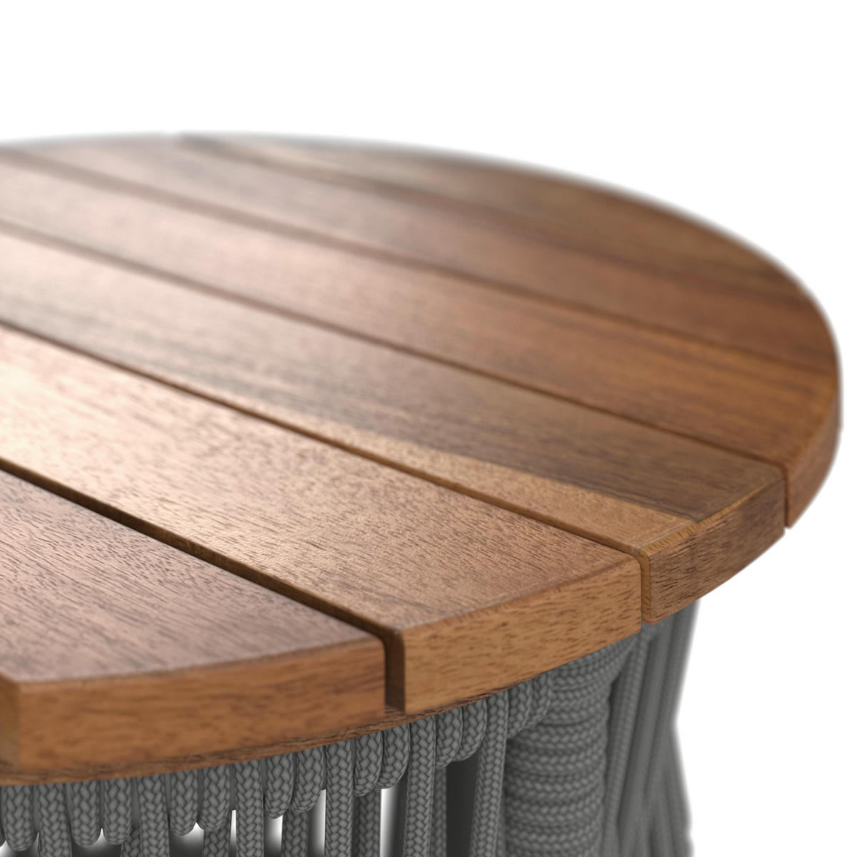 LOUNGEGARNITUR Malene Holz Outdoorstoff/Metall - Creme, Holz - Bessagi Garden