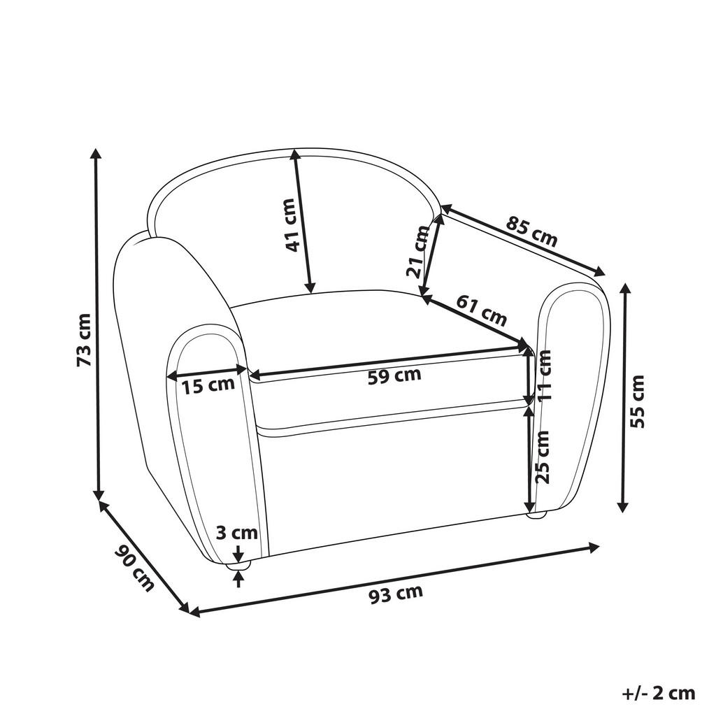 Thumbnail - Beliani Sessel, Dunkelgrün, Textil, 93x73x90 cm, Wohnzimmer, Sessel, Polstersessel