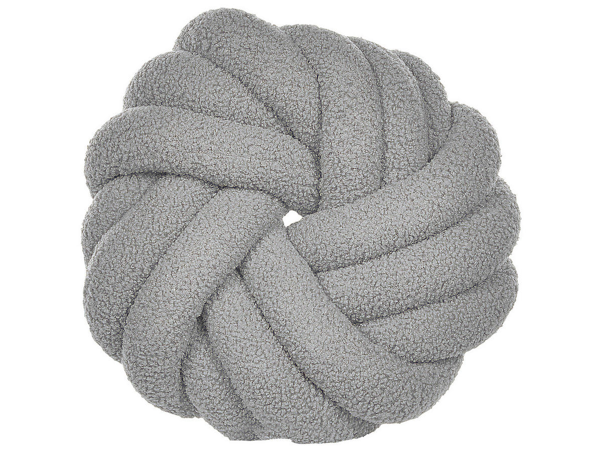 DEKOKISSEN Grau 31/31 cm Akola - Grau, Textil (31/31cm) - Beliani
