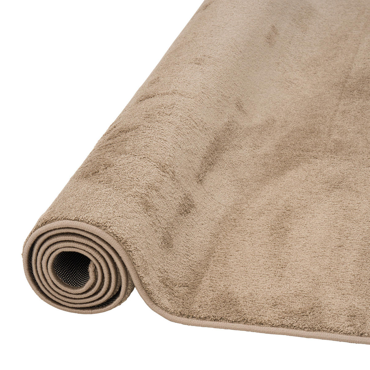 LUXUS SUPER SOFT HOCHFLOR LANGFLOR TEPPICH DELUXE - Taupe, Textil (80/160cm) - Snapstyle