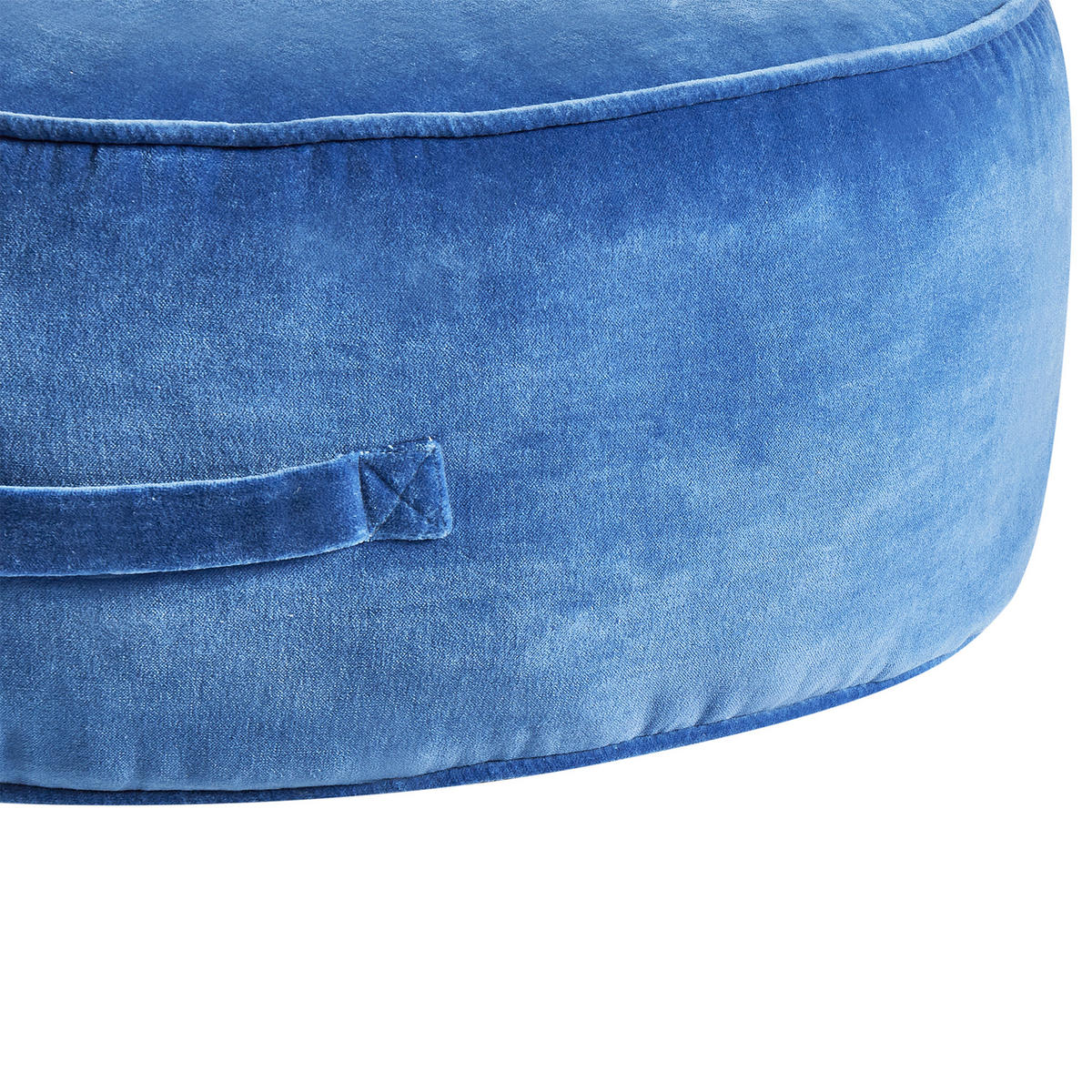 POUF Marineblau Yulle - Blau, Textil (60/25/60cm) - Beliani