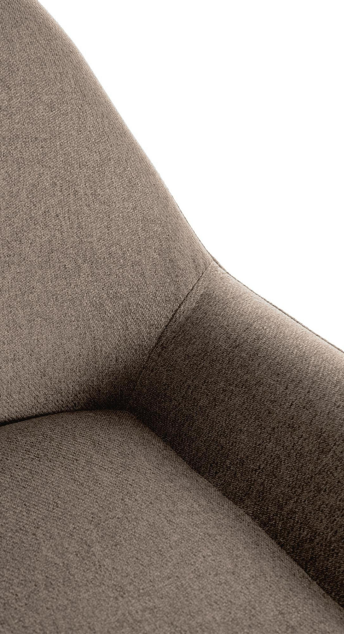 BARHOCKER 2er Set Stoff taupe - Taupe/Goldfarben, Textil/Metall (51/89/52cm) - CLP