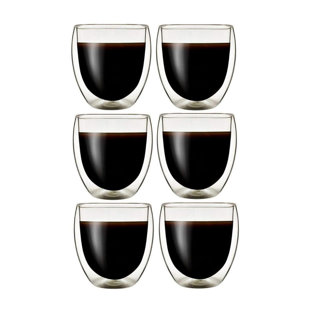 ESPRESSOTASSE Klasique Transparent 6tlg - Transparent, Glas (0.1L)