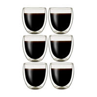 ESPRESSOTASSE Klasique Transparent 6tlg - Transparent, Glas (0.1L)