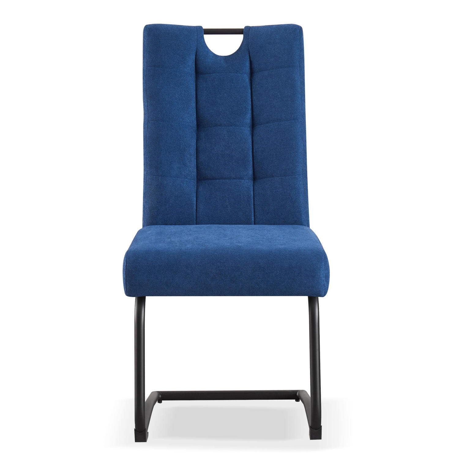 SCHWINGSTUHL SOFIA Blau 2 Stück - Blau, Textil/Metall (48/97/60cm) - B&D Home