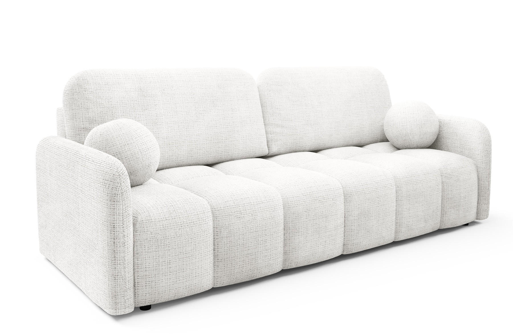 SOFA Cremona 01 Ausziehbar Mit Bequemem Sitz - Weiß, Textil (218/90/88cm) - Sepro Meble
