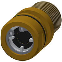 ANSCHLUSSSTUTZEN DN15 AQUAJET-Slimline 9,0 l/min 48 mm 2030058667 - Edelstahlfarben, Metall (10/3/6cm) - KWC
