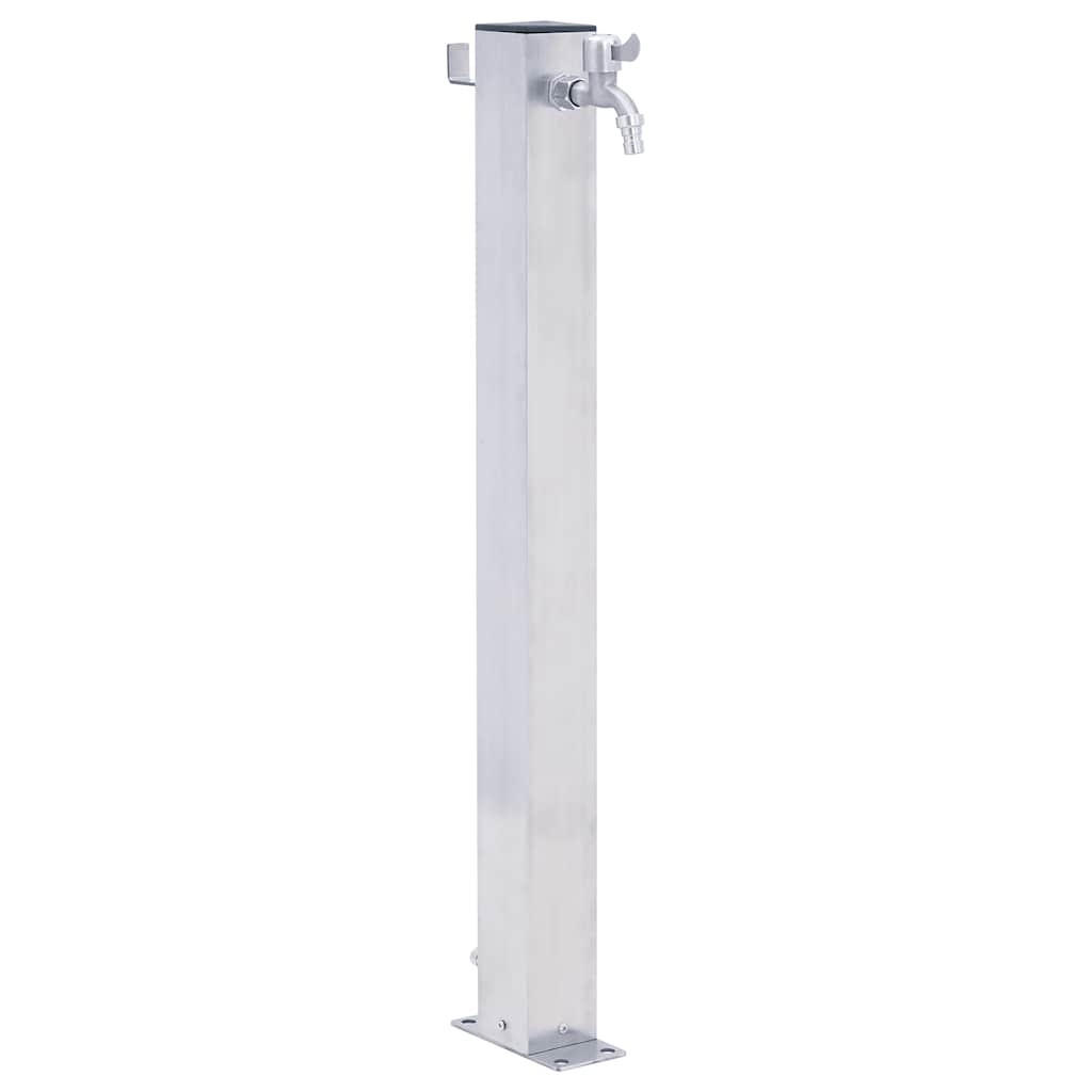 vidaXL Wassersäule Silber 7x100x23.5 cm