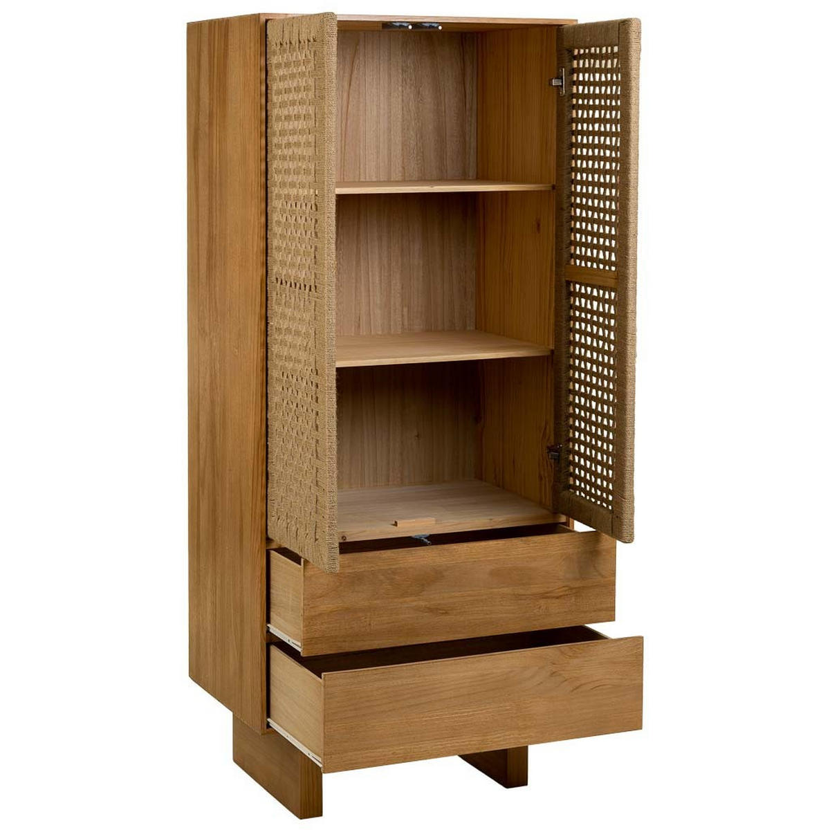SCHRANK aus Holz 75x45x170 cm - Braun, Holz (75/170/45cm) - Wanderlust