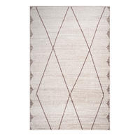 TEPPICH Harmonia Rautenmotiv Hoch-Tief-Effekt beige 120 x 170 cm - Beige/Braun, Kunststoff/Textil (120/170cm) - oKu-Tex