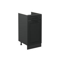 KÜCHENUNTERSCHRANK R-Line, Anthrazit Landhaus/Anthrazit, 40 cm ohne Arbeitsplatte - Anthrazit, Holzwerkstoff (40/81.6/46cm) - Vicco