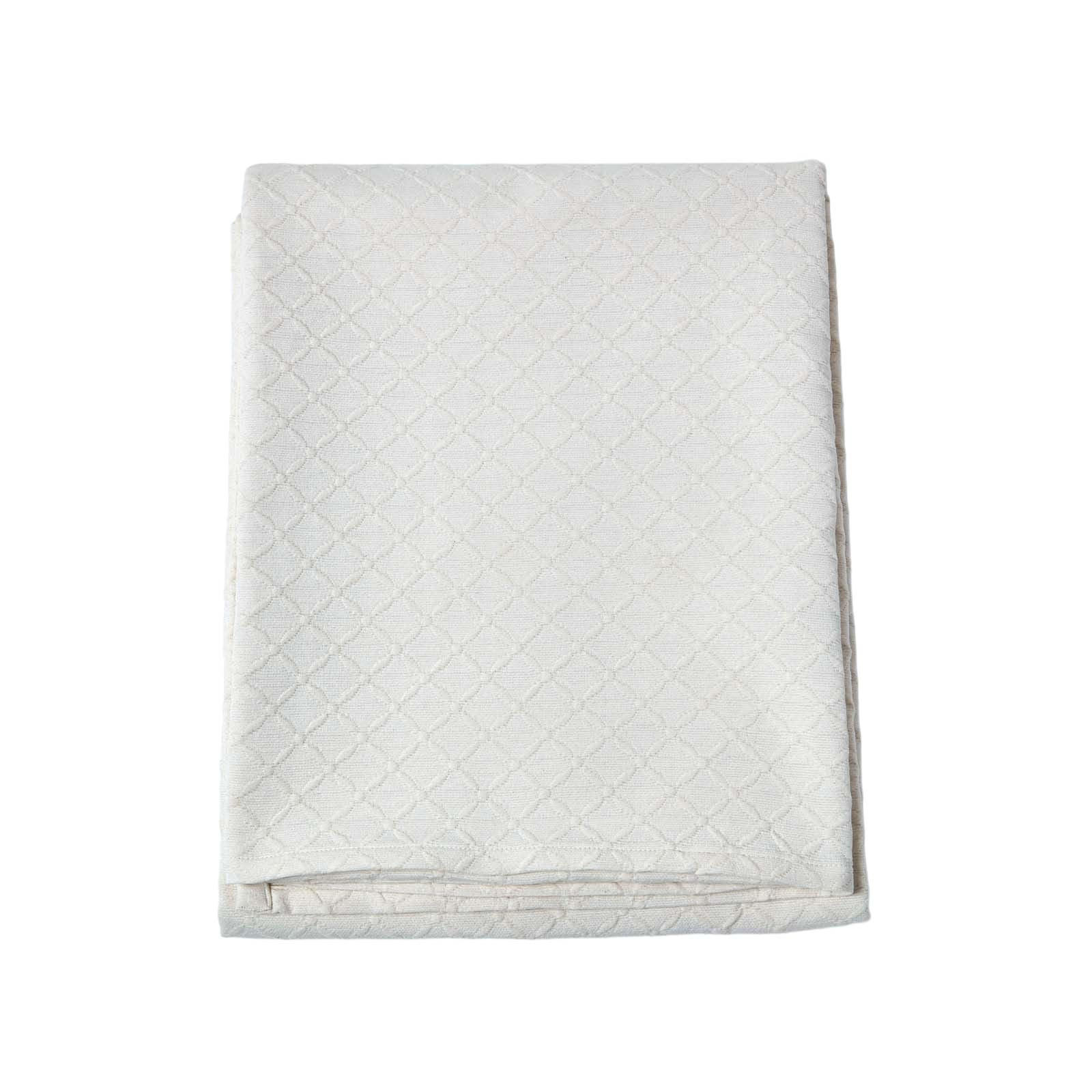 TAGESDECKE Matelassé 180/260 cm, Rautenmuster - Creme, Textil (180/260cm) - Homescapes