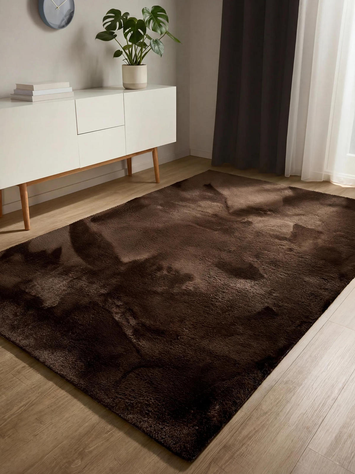 KUNSTFELLTEPPICH Furry Braun 200/290 cm - Braun, Kunststoff/Textil (200/290cm) - benuta