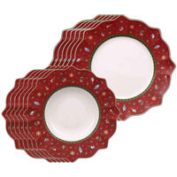 TAFELSERVICE Toy's Delight rot 12er Set - Rot, Keramik (1/1/1cm) - Villeroy & Boch