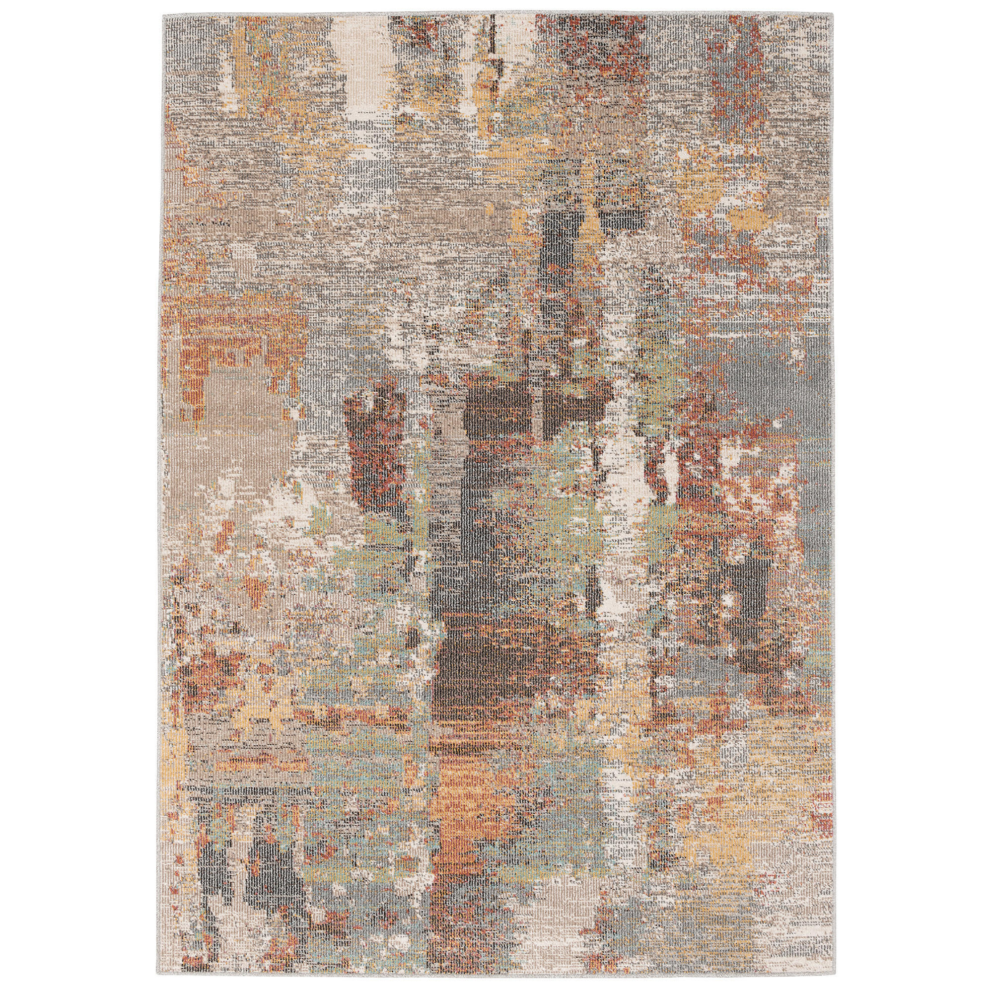DESIGNER IN UND OUTDOOR TEPPICH VINTAGE MUSTER - Naturfarben, Textil (120/170cm) - Pergamon