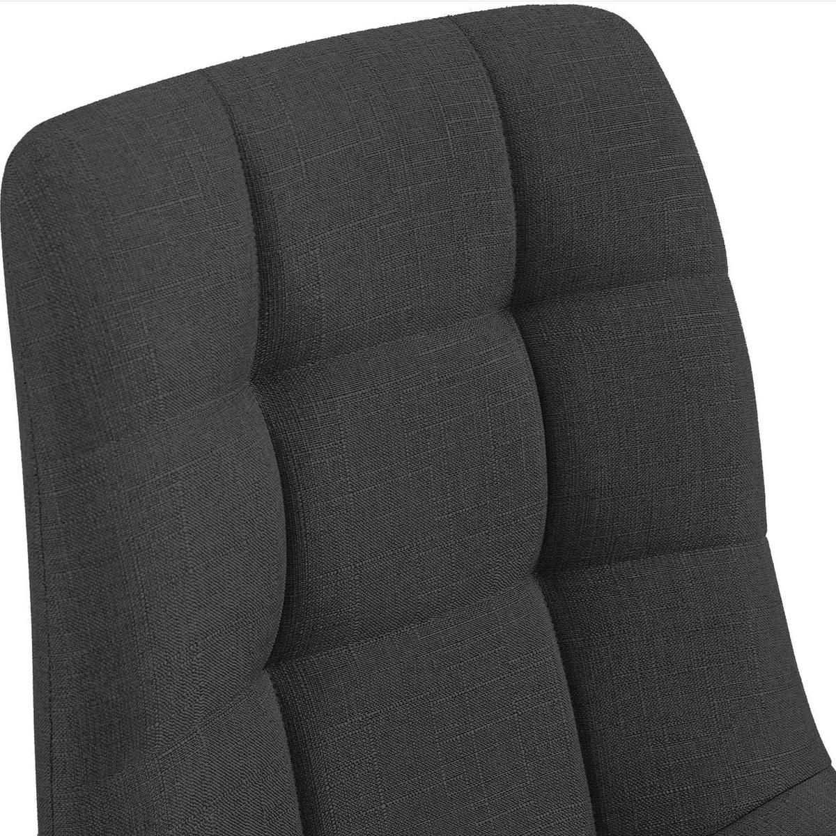 STUHL Stoff Dunkelgrau - Dunkelgrau, Textil/Metall (45/84/55cm) - CLP