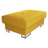 POLSTERHOCKER Cotere - Gelb/Silberfarben, Holz/Metall (104/42/67cm) - MIRJAN24