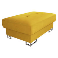 POLSTERHOCKER Cotere - Gelb/Silberfarben, Holz/Metall (104/42/67cm) - MIRJAN24