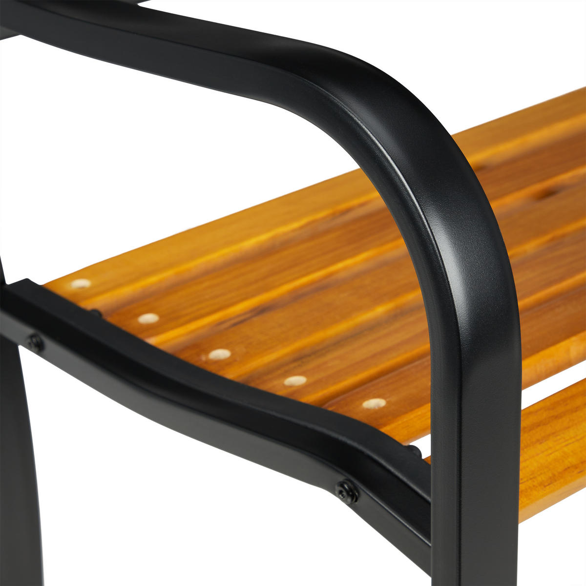 GARTENBANK - Multicolor, Holz/Metall (127/86.5/59cm) - Relaxdays
