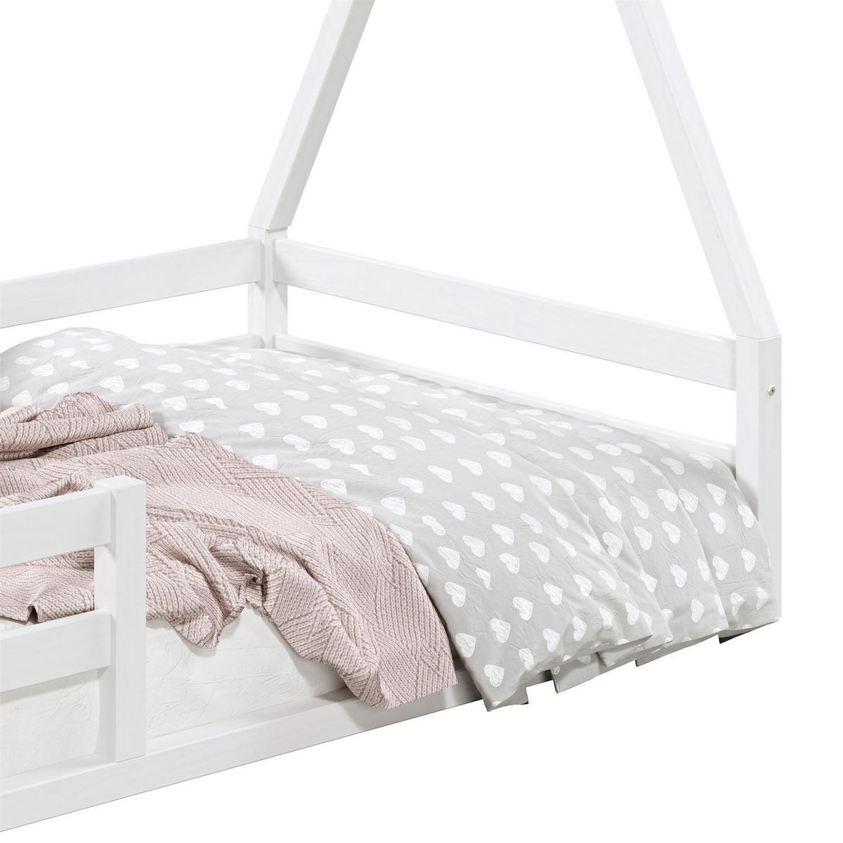 HAUSBETT SILA 90x200 cm weiß - Weiß, Holz (96/152/206cm) - IDIMEX