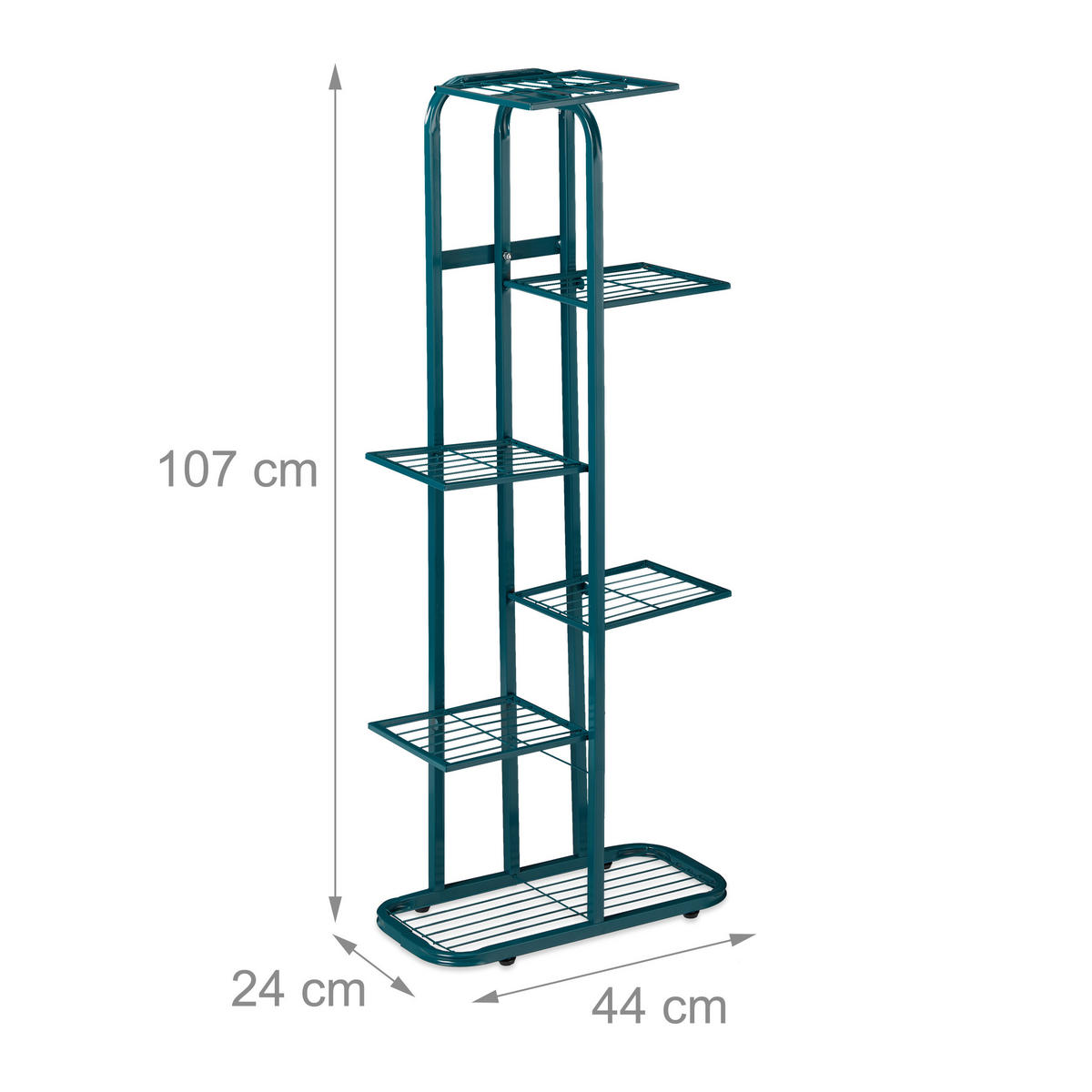 BLUMENTREPPE - Grün, Metall (44/107/24cm) - Relaxdays
