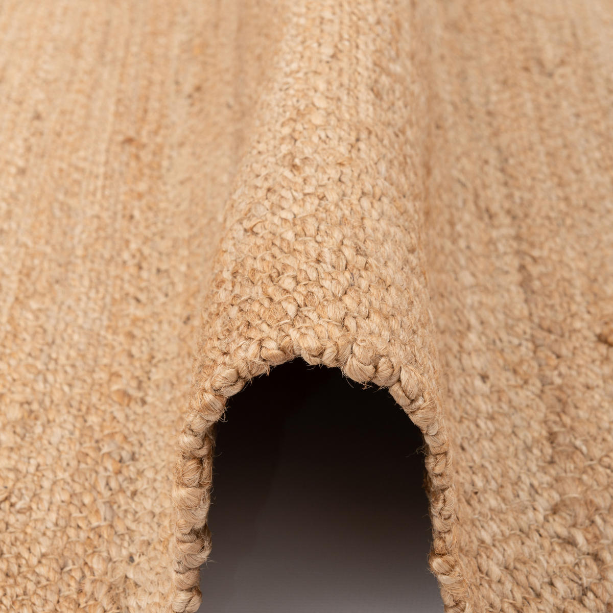 NATURFASER TEPPICH JUTE SALSA UNI - Beige, Textil (80/150cm) - Pergamon