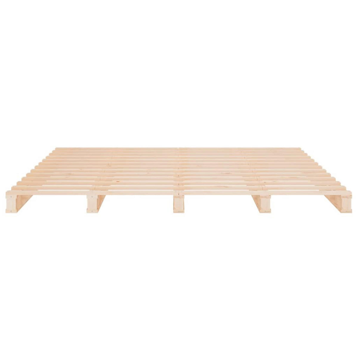 MASSIVHOLZBETT Ohne Matratze 160/200 Cm Kiefernholz - Braun, Holz (160/200cm) - vidaXL