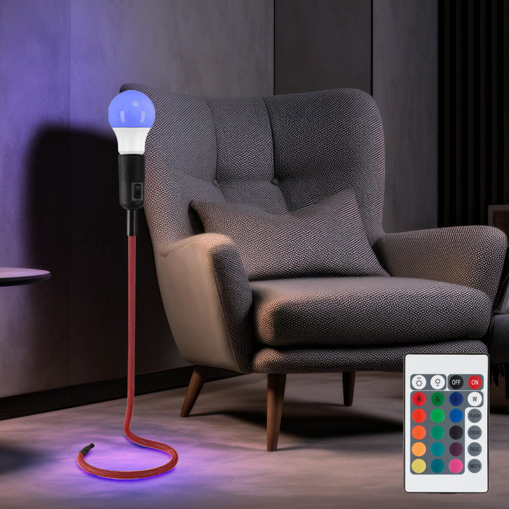 LED TISCHLEUCHTE Kabel Design Rot - Rot, Metall (6/11.2/46.5cm)