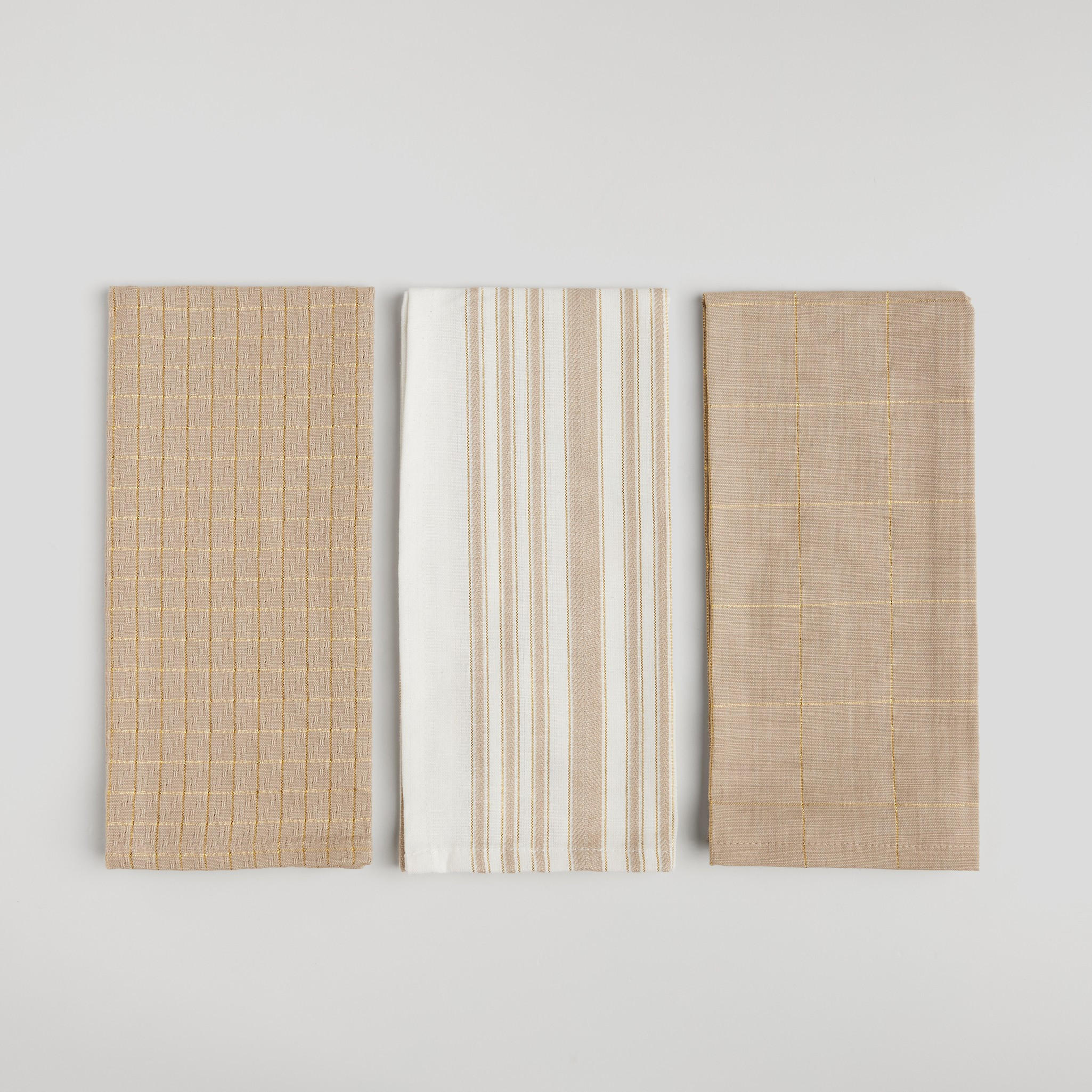 KÜCHENHANDTUCH-SET Trini - Beige, Textil (40/60cm) - home&you