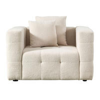 SESSEL COMO - Beige, Textil (132/68/92cm) - Home Deluxe