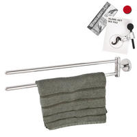 HANDTUCHSTANGE LUCENTE, Edelstahl, verchromt - Chromfarben, Metall (5.8/8.5/50cm) - bremermann
