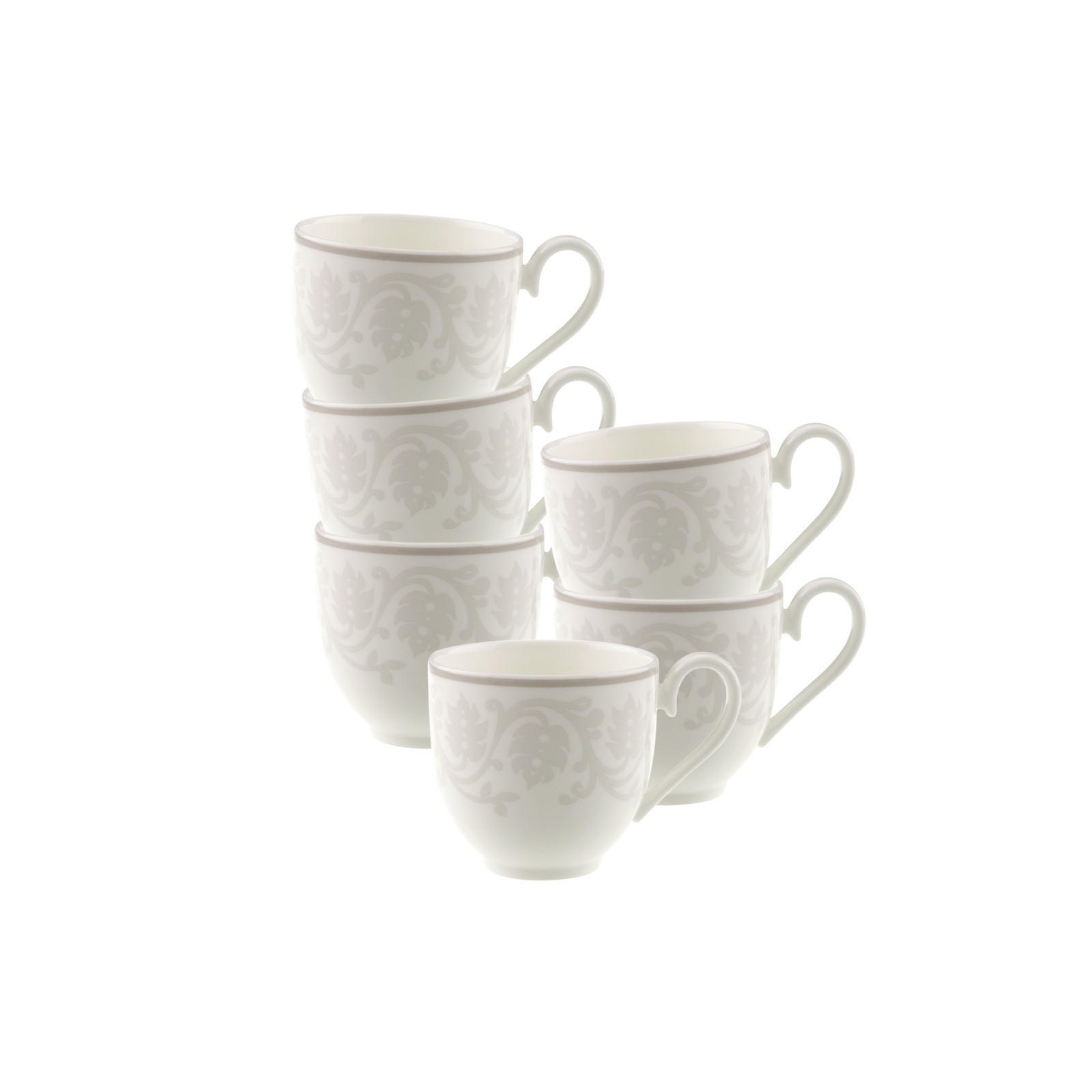ESPRESSOTASSEN Gray Pearl weiß 70 ml 6er Set - Weiß, Keramik (0.07L) - Villeroy & Boch